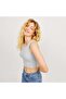 Fallon Str Sl Rib Women's Gray Undershirt - 4