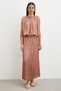 Flowy Pleated Maxi Etek - 3