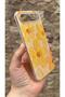 Tecno Spark Slim Compatible Yellow Floral Patterned Transparent Shock-Absorbing Camera Protected Clear Case - 4