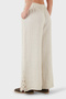 Relaxed Fit Guipure Detailed Wide Leg Linen Trousers Pants 699E10941 - 3