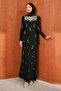 Black Stone Fish Model Evening Dress