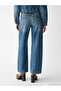 Indigo Barrel Fit Women's Jeans - 4