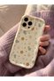 iPhone 11 Pro Flower Patterned Ecru Color Case - 2