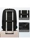 9695 Men’s Laptop Backpack 15.6 Inch Grey, Water-Resistant Anti-Theft Business Travel Bag, 23L Oxford Fabric, Black - 7