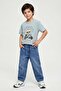 Boy's Teddy Bear Patterned Tshirt Mint 4-9 Years - 3