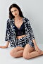 3568 Women's 3-Piece Pajama Set with Dressing Gown