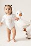 Modal Cotton Newborn Baby Long Sleeve Snap Fastener Bodysuit L Farmyard Pink