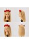 Handmade Deer Horn Flower Amigurumi Crown Handmade Hairband