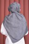 Premium Patterned Jacquard Shawl Series Gray - 3