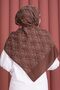 Premium Patterned Jacquard Shawl Series Brown - 3