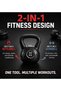 10kg Kettlebel 2-in-1 Dumbbell | Strength Training Weight PVC Coated Cast Iron Full Body Workout Equipment for Home Gym Indoor - 3