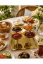 Stainless Gold Steel 4-Piece Footed Bowl + 1 Tray – Luxury Tray Presentation Set – Breakfast Jam Bowl