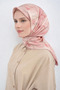 Tivil Pure Silk Scarf 9519 - 08 Powder Flower Pattern