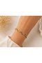 Elegant Branch Bracelet with Pink Stones |   Stylish Design with Green Leaf Detail |   Romantic Minimal Model - 2