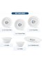 27 Piece Opalware Dinner Set - 6 Dinner, 6 Dessert, 6 Soup Plates, 6 Bowls, 2 Serving Plates, 1 Serving Bowl - 2
