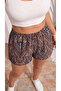 Women's Comfortable Fit High Waist Viscose Shorts - 6