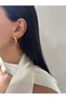 Zr Model Gold Hoop Earrings - 2