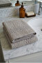 Embroidered 100% Cotton 2-Piece Towel Set 50X100 – Stone Color