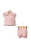 100% Cotton Girls Baby & Children Shorts with Shoulder Detail and Ruffle, Summer 2-Piece Set in Sizes for 6/12/18 Months - 4
