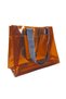 R&M Promotional Waterproof Transparent Pvc Women's Beach and Shoulder Bag - Caramel Color Handle Option