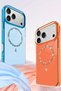 Ilkeshop New iPhone 17 Pro Max Live Diamond Magsafe Cover (135609) - Orange - 5