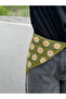 Green Daisy Knitted Bandana Model - 2