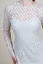 Women's Summer Stone Chic Crew Neck Long Sleeve Embroidered Tulle Stylish Casual Comfortable Dress 50376 - 2
