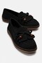 Women's Tasseled Bowknot Loofer Black