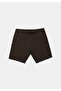 Regular Fit Mid Waist Straight Men's Brown Shorts - 5