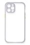 Ilkeshop New iPhone 12 Case Miami Transparent Silicone (194018) - Lilac - 2