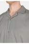Regular Fit Shirt Neck Plain Men's Green Short Sleeve Shirt - 4