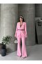 Women's Blazer Jacket Pants Set Lace Detailed Stylish Two Piece Set