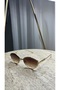 Noura Vintage Gold Metal Frame Sunglasses with Uv400 Protection Stylish Design - 3