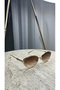 Noura Vintage Gold Metal Frame Sunglasses with Uv400 Protection Stylish Design - 2