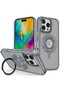 Ilkeshop iPhone 16 Pro Max Cover with Banzai Magsafe Stand - (101442) Titanium Gray