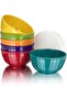 Set of 6 Melamine 28oz Salad Bowls Set, 6 inch Round Soup Bowls, 100% Melamine Dinnerware sets - 2