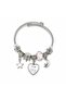 Modern Steel Stylish Moon Drop Charm Women's Bracelet - 2