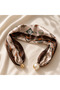Cream Brown Pearl Scarf (Pearls Are Attached with a Magnetic Closure Mechanism Inside the Pearl) - 3