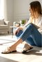 Women's Slippers. Closed-Front Buckle Slippers. Daily Slippers - 3