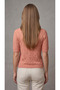 Women's Openwork Short Sleeve Knitwear Cardigan - 3