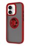 Ilkeshop New iPhone 16 Case Montreal Ringed Silicone Cover (10423) - Red - 2