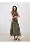 A-Line Skirt with Elastic Waist