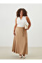 A-Line Skirt with Elastic Waist - 2