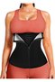 LEINIDINA Womens Waist Trainer Corset with Zipper Sweat Waist Trimmer for Women Workout Belt Corset Shapewear
