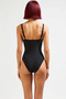 Women's Swimsuit Polka Dot Draped Balconette Covered Underwireless Sleeveless Regular Cut Knitted Fabric Summer Wear - 5