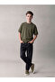 Green Crew Neck Boys' Thick Basic T-Shirt - 4