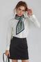 Shoe Basket Vintage-Inspired Floral Patterned Modern Design Women's Tie Scarf - 4