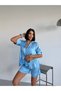 Women's High Quality Satin Shorts Pajama Set - 4