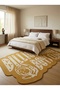Sdt Billionaire Boys Club Patterned Yellow Streetwear Themed Woven Base Decorative Carpet Sdt1008 - 3