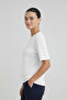 Ecru Crew Neck Knitwear Blouse